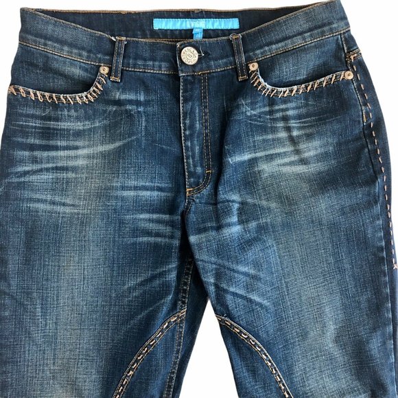 ESCADA Sport KATE Bootcut Western Blue Denim Jeans EU 42 - Picture 3 of 9